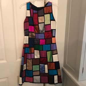 Tangerine Jill Patchwork Dress